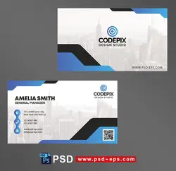 طرح آماده لایه باز کارت ویزیت دورو ویژه ی شرکت های بازرگانی معماری نقشه کشی مهندسی ساختمان سازی مشارکت در ساخت و ساز