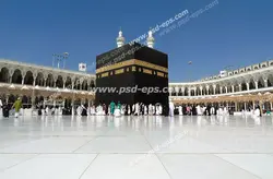 عکس با کیفیت تصویری زیبا از صحن و سرای مسجد الحرام و کعبه خانه خدا