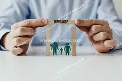 عکس با کیفیت نمادین بیمه افراد خانواده از جمله بیمه سلامت ، بیمه تامین اجتماعی و بیمه عمر