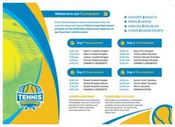 طرح آماده لایه باز بروشور سه لت ویژه شرکت های تجاری بازرگانی باشگاه های تنیس باشگاه ورزشی