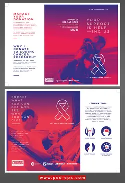 طرح آماده لایه باز بروشور سه لت ویژه شرکت های تجاری بازرگانی آزمایشگاهی فرزند پروری پزشکی