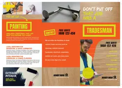 طرح آماده لایه باز بروشور سه لت ویژه شرکت های تجاری بازرگانی ابزار فروشی ساخت مبلمان ایمنی در کار آچار فروشی