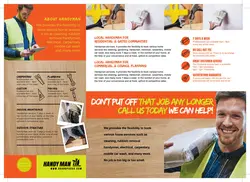 طرح آماده لایه باز بروشور سه لت ویژه شرکت های تجاری بازرگانی ابزار فروشی ساخت مبلمان ایمنی در کار آچار فروشی