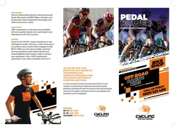 طرح آماده لایه باز بروشور سه لت ویژه باشگاه های ورزشی مسابقات دوچرخه سواری بدنسازی دو پیاده روی