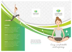 طرح آماده لایه باز بروشور سه لت دورو ویژه شرکت های ورزشی بدنسازی فیتنس باشگاه های ورزشی یوگا کلاس های آموزشی ورزش