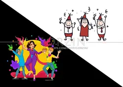 پکیج 26 عددی طرح کریسمس، جشن و شادی، بابانوئل، درخت کریسمس ، جعبه کادو و هدیه کریسمس