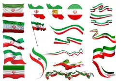مجموعه 40 عددی وکتور پرچم ایران