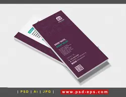 بروشور یک لت با دو مدل لایه باز تبلیغاتی کافی شاپ یا شیرینی فروشی و قنادی با منوی خوراکی ها