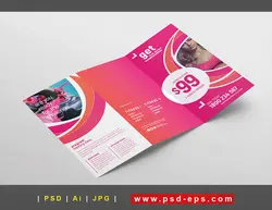 بروشور سه لت لایه باز تبلیغاتی باشگاه های تناسب اندام و ورزشی و بدنسازی اعم از فیتنس ، ایروبیک ، پیلاتس ، یوگا ، تی آر ایکس ، زومبا و کار با وسایل ورزشی با زمینه صوررتی