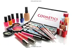 عکس با کیفیت انواع رنگ رژ ، سایه و لاک ناخن مورد استفاده فروشگاه های لوازم آرایشی بانوان و آرایشگاه ها