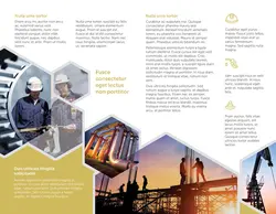 پوستر یا بروشور دو لت تبلیغاتی لایه باز جهت کارخانجات ، صنایع و شرکت های نفتی و صنایع پتروشیمی با تصویر اسکله و بندر تجاری