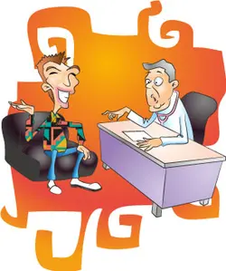 دکتر و بیمار یا دانلود وکتور نقاشی آقای دکتر و مرد مریض