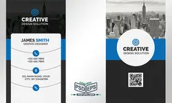 کارت ویزیت لایه باز تبلیغاتی شرکت های ساختمانی و انبوه ساز در هفت رنگ متفاوت یا دانلود کارت ویزیت عمودی با تصاویر ساختمان های بلند و طراحی شیک و ساده