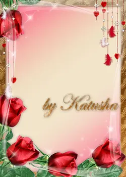 قاب گل رز قرمز یا فریم عاشقانه بصورت لایه باز طرح لوح تقدیر و نامه عاشقانه و فانتزی + PSD یا دانلود قاب و فریم و فون عکس با حاشیه گل های رز قرمز و قلب های کوچک وپرهای آویزان ویژه نامه های عاشقانه و روز عشق