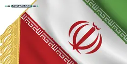 لایه باز فتوشاپ پرچم ایران بصورت آویز برای دست یا ریسه پرچم ایران همراه با وکتور پرچم ایران + PNG یا وکتور پرچم روبانی ایران به صورت اویز شده از چوب