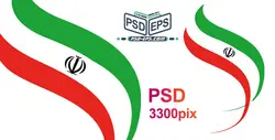 لایه باز پرچم ایران بشکل قلم مو و براش مورد استفاده گرافیست های تبلیغات انتخابات یا عکس پرچم ایران نقاشی با رنگ روغن یا گواش و قلم مو+psd