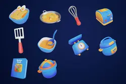 آیکون آشپزی 3D