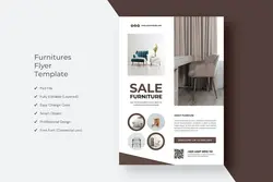 طرح لایه باز تراکت مبلمان