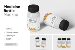 موکاپ قوطی پلاستیکی پزشکی