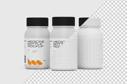 موکاپ قوطی پلاستیکی پزشکی