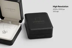 موکاپ جعبه طلا و جواهر