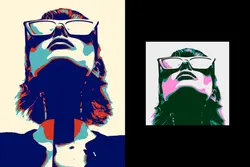 افکت عکس پاپ آرت رترو