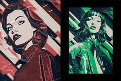 افکت عکس پاپ آرت روغنی