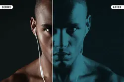 افکت عکس مانیتور آنالوگ قدیمی