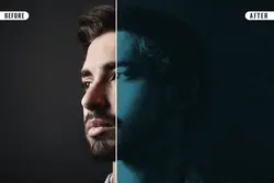 افکت عکس مانیتور آنالوگ قدیمی