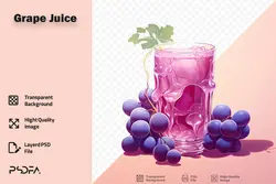 PNG آبمیوه انگور