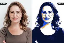 قالب عکس افکت پاپ آرت