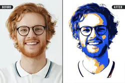 قالب عکس افکت پاپ آرت