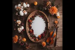 6 بک دراپ ویولن نوزاد آتلیه عکاسی