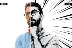 افکت عکس کمیک برای فتوشاپ