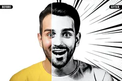افکت عکس کمیک برای فتوشاپ