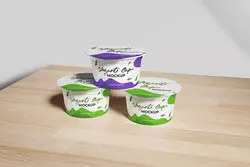 موکاپ ظرف ماست یک نفره