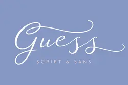 فونت خوشنویسی و پیوسته نویسی Guess
