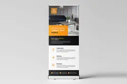 طرح وکتور بنر رول آپ شرکتی