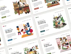 طرح وکتور فعالیت در منزل