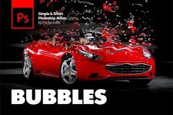 اکشن فتوشاپ افکت حباب آب