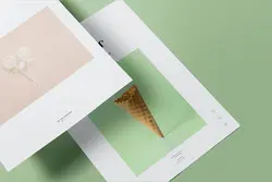 موکاپ کاغذ و برگه A4