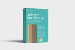 12 موکاپ جعبه نرم افزار با لوح فشرده