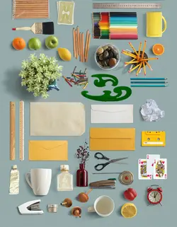 کیت ساخت موکاپ میز تحریر و اکسسوری طراحی