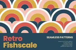 20 پترن پولک ماهی رترو