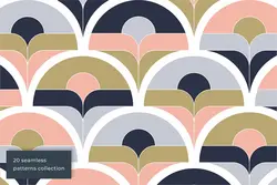 20 پترن پولک ماهی رترو