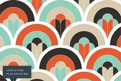 20 پترن پولک ماهی رترو