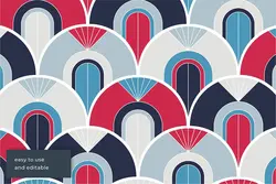 20 پترن پولک ماهی رترو