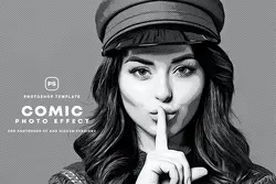 افکت عکس کمیک فتوشاپ