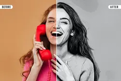 افکت عکس کمیک فتوشاپ
