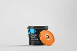 موکاپ سطل پلاستیکی